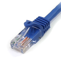 Snagless Crossover Cat5e Patch Cable (UTP) - Blue