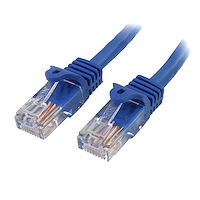 Cable de Red 3m Categoría Cat5e UTP RJ45 Gigabit Ethernet Patch Moldeado Snagless - Azul