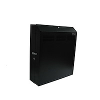 4U 19in Secure Horizontal Wall Mountable Server Rack - 2 Fans Included