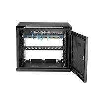 4-Post Adjustable Depth 2 to 19 Network Equipment Enclosure with Cable Management RK920WALM StarTech.com 9U Wall Mount Server Rack Cabinet 