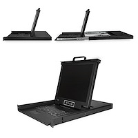 8 Port Rackmount KVM Console w/ 6ft Cables - Integrated KVM