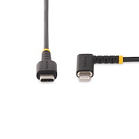 Cavo Angolato Da Lightning A USB-C Per IPhone Per Ricarica Rapida 20 W 12 M Nero 82891771 - Foto 2