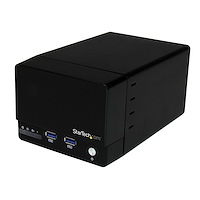 Box HDD disco rigido SATA III 3.5" USB 3.0 RAID a doppio bay + Hub USB a ricarica rapida & UASP