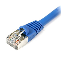 Snagless Shielded Cat5e Patch Cable - Blue
