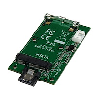 Adaptateur SATA vers SSD mSATA - Carte Convertisseur SATA à Mini SATA avec Montage à Port