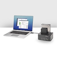 HDD/SSD スタンド／USB 3.0接続／2ベイ／複製 ＆完全消去 PC不要