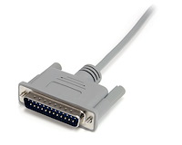 Cross-Wired Serial/Null Modem Cable DB25 M/F