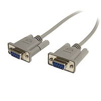 25 ft Cross Wired DB9 Serial Null Modem Cable - F/F