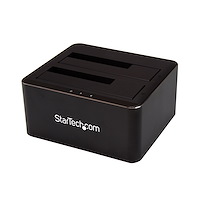 Zweifach SATA Festplatten Dockingstation für 2x 2,5/3,5" SATA SSDs/HDDs - USB 3.0