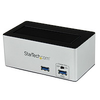 USB 3.0 auf SATA / SSD Dockingstation mit integriertem USB Schnelllade-Hub und UASP-Unterstützung für 6 GB/s