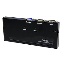 Högupplöst 350 MHz VGA-video-splitter/distributionsförstärkare med 2 portar