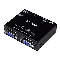 Switch box automatico VGA a 2 porte con commutazione per priorità e copia EDID