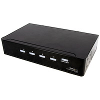 4 Port DVI Video Splitter with Audio