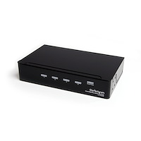 Répartiteur vidéo et amplificateur de signal HDMI haute vitesse à 4 ports avec audio