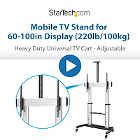 Mobile TV Stand - Heavy Duty TV Cart for 60-100