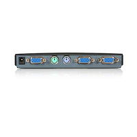 2 Port Black PS/2 KVM Switch Kit with Cables