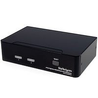 Conmutador Switch KVM - 2 puertos - USB 2.0 - Audio Vídeo DVI de Doble Enlace