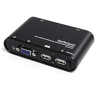 Conmutador Switch KVM 2 puertos Vídeo VGA Audio USB - Transferencia de Archivos