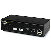 2-poorts USB VGA KVM-switch met DDM-snelschakeltechnologie en kabels