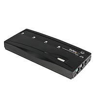 4-Poort PS/2 KVM-switch Set met Kabels Zwart