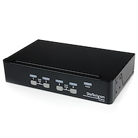 4-poort Professionele VGA USB KVM-Switch met Hub