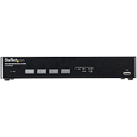 4 Port USB VGA KVM Switch with DDM Fast Switching Technology and Cables