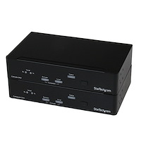 Extender console KVM DVI USB con connessione seriale e audio via fibra MM - 2km