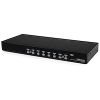 Conmutador Switch KVM 8 Puertos de Vídeo VGA HD15 USB 2.0 USB A - 1U Rack Estante
