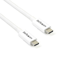Thunderbolt 3 USB-C kabel - 20Gbps - Thunderbolt, USB en DisplayPort  compatibel - 2m - wit