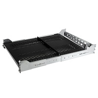 2U Vented Sliding Rack Shelf w/ Cable Management Arm & Adjustable Mounting Depth - 200lbs / 90.7kg