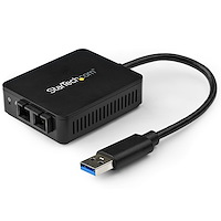 USB 3.0 - 光ファイバー変換アダプタ コンパクトUSB - オープンSFPアダプタ USB - ギガビットネットワークアダプタ  シングル／マルチモード対応