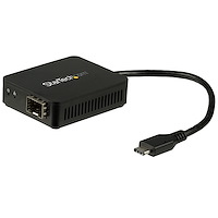 The USB 3.0 to 1000Mbps Gigabit Ethernet LAN Fiber Optical Network Card Realtek RTL8153 with SFP Optical Module White 