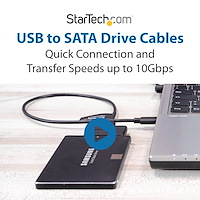StarTech.com Adaptateur USB 3.1 (10 Gb/s) pour disque dur SATA III de 2,5  avec USB-C et UASP - Accessoires disque dur - Garantie 3 ans LDLC