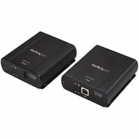 1-ports USB 2.0 Ethernetförlängare - Upp till 100m förlängning över Cat5/Cat6 - industriell USB över UTP-repeater