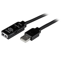 Cable de 25m USB 2.0 de Extensión Activo Macho a Hembra - Alargador Extensor Amplificado