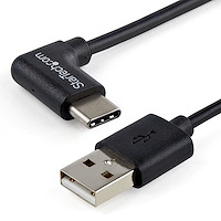 Cable de 1m USB-A a USB-C Acodado a la Derecha - Cable Adaptador USB A a USB Tipo C en Ángulo a la Derecha