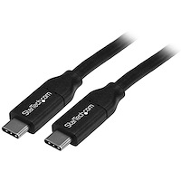 USB-C-kabel med Power Delivery (5 A) - M/M - 4 m - USB 2.0 - USB-IF-certifierad