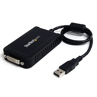 USB 2.0 - DVIディスプレイ変換アダプタ　1920x1200対応　USB 2.0 A（オス） - DVI-I（メス）