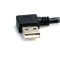 3 ft A Right Angle to B Right Angle USB Cable - M/M