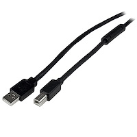 Cable USB 2.0 de 20m USB B Macho a USB A Macho Activo Amplificado para Impresora