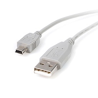 10 ft USB 2.0 Cable - USB A to Mini B