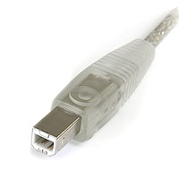 10 ft Transparent USB 2.0 Cable - A to B