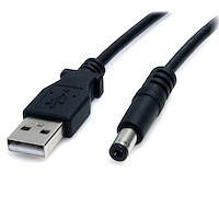 USB naar 5,5 mm voedingskabel - type M connector - 2 m