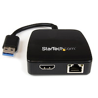 Mini Stazione Docking USB 3.0 a HDMI e Ethernet Gigabit - USB3.0 a NIC Gbe/HDMI e Ethernet 2 in 1