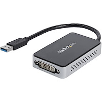USB 3.0 auf DVI Video Adapter mit USB Hub - Externe Multi Monitor Grafikkarte - 1920x1200
