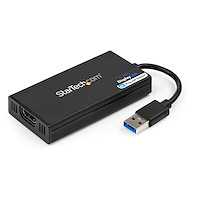 USB 3.0 till HDMI-adapter - 4K 30Hz Ultra HD - DisplayLink-certifierad - USB Type-A till HDMI-skärmadapteromvandlare för bildskärm - Externt video- och grafikkort - Mac och Windows