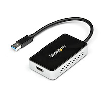 Adaptateur vidéo carte graphique externe USB 3.0 vers HDMI- avec hub USB - 1920 x 1200