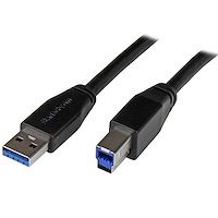 Aktiv USB 3.0 USB-A till USB-B-kabel - 10 m