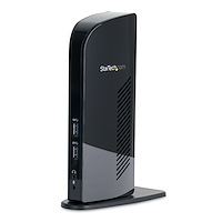 Dual Monitor USB 3.0 Laptop Docking Station with HDMI & DVI/VGA, 6x USB-A Hub,  GbE, Audio, Universal Type-A Dock  - Windows/macOS/ChromeOS