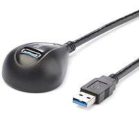 5 ft Black Desktop SuperSpeed USB 3.0 Extension Cable - A to A M/F